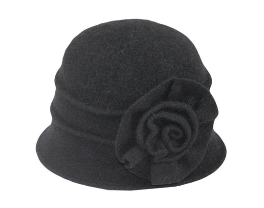 Boiled Wool Pleated Cap 7559 Hat Winter