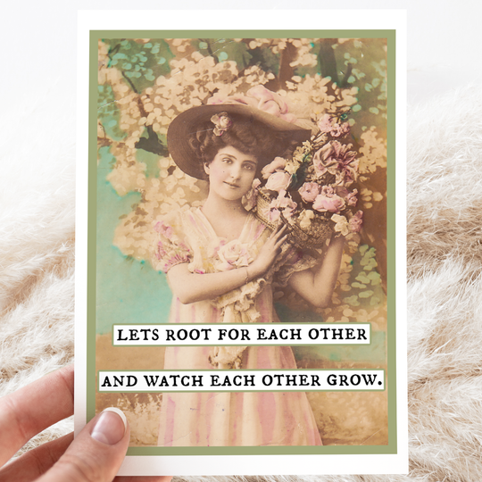 Greeting Card. Let's Root For Each Other And Watch...