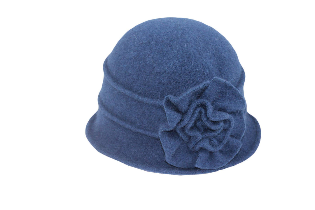 Boiled Wool Pleated Cap 7559 Hat Winter