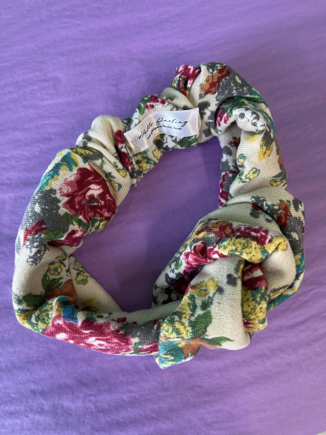 Soft Cream Garden Headwrap