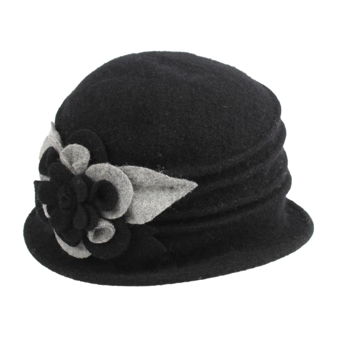 Boiled Wool Pleated Cap 7556 Hat Winter