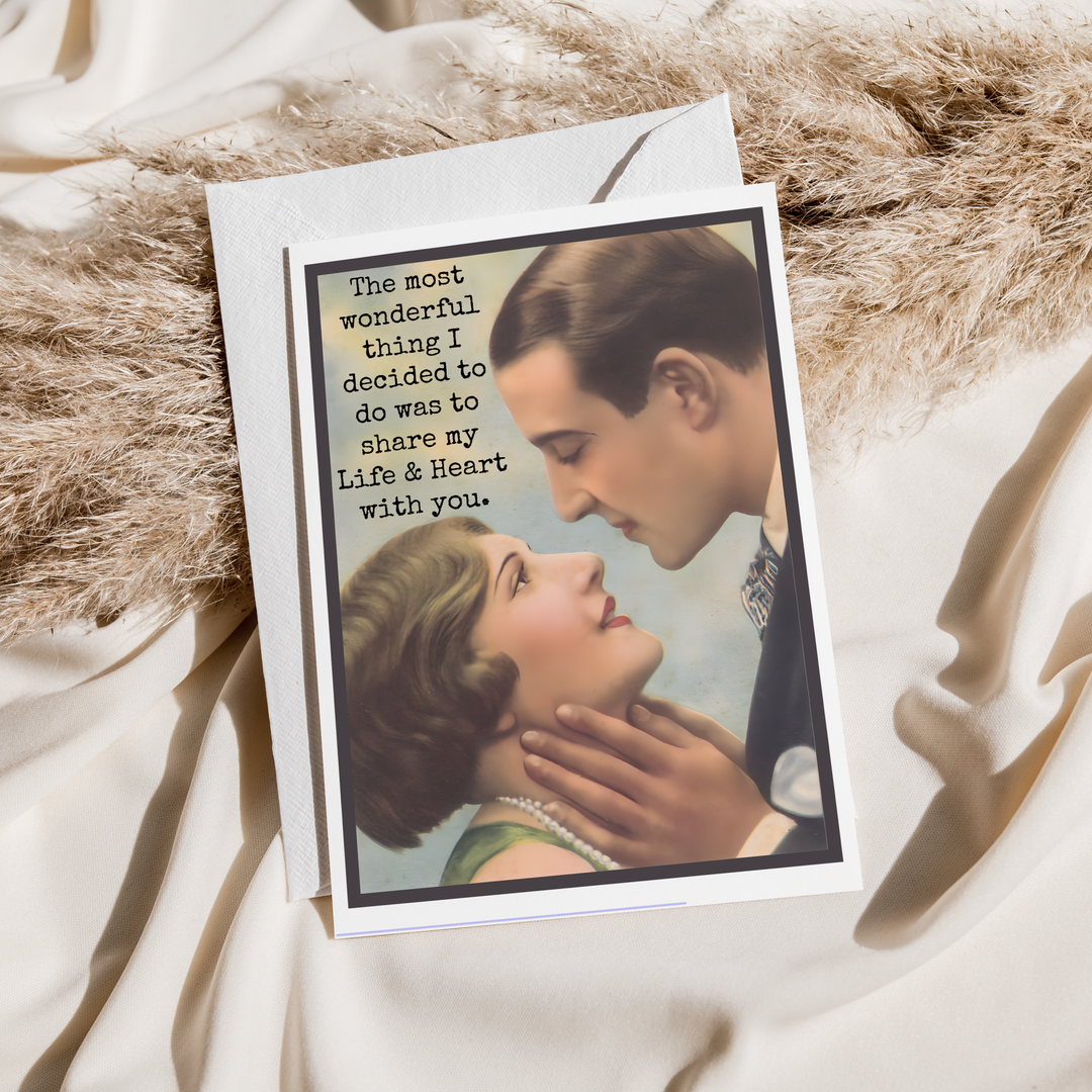 Love Card. Share My Life and Love With You. Valentine's Day.