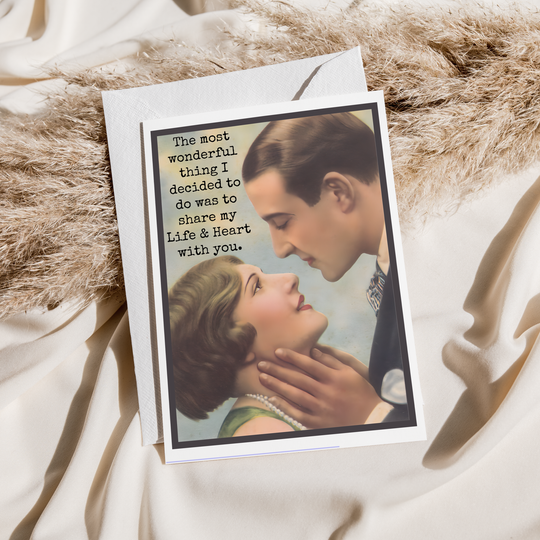 Love Card. Share My Life and Love With You. Valentine's Day.