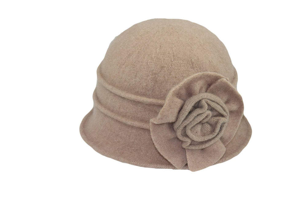 Boiled Wool Pleated Cap 7559 Hat Winter