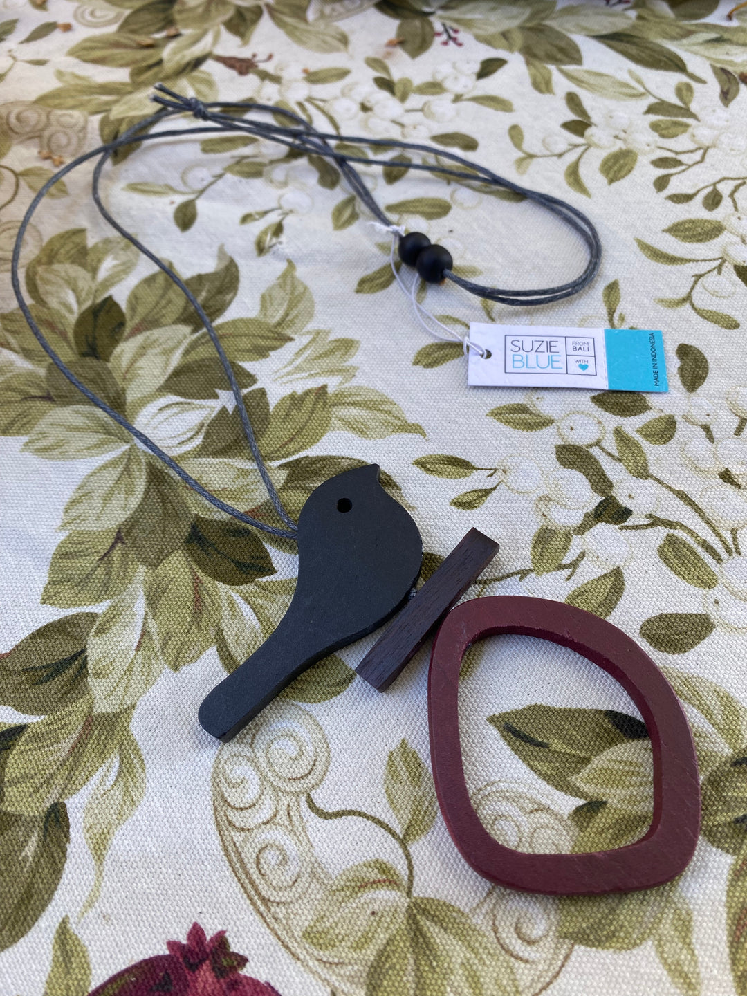 Bird On Hoop Necklace