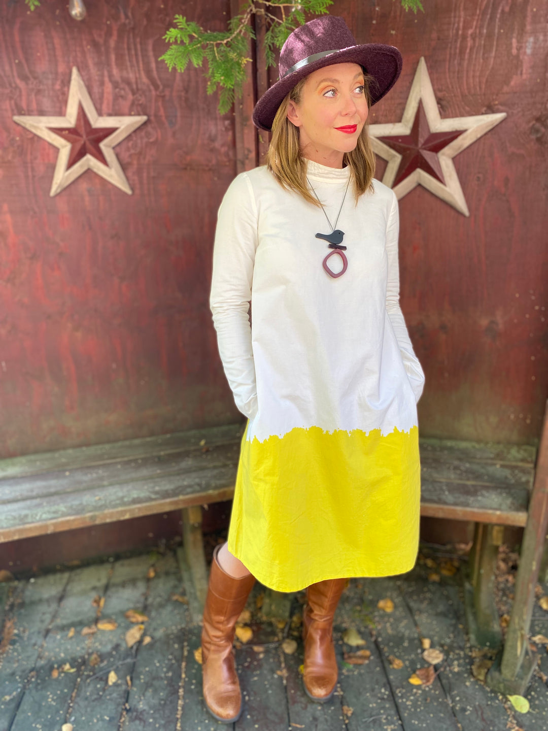 Bird On Hoop Necklace