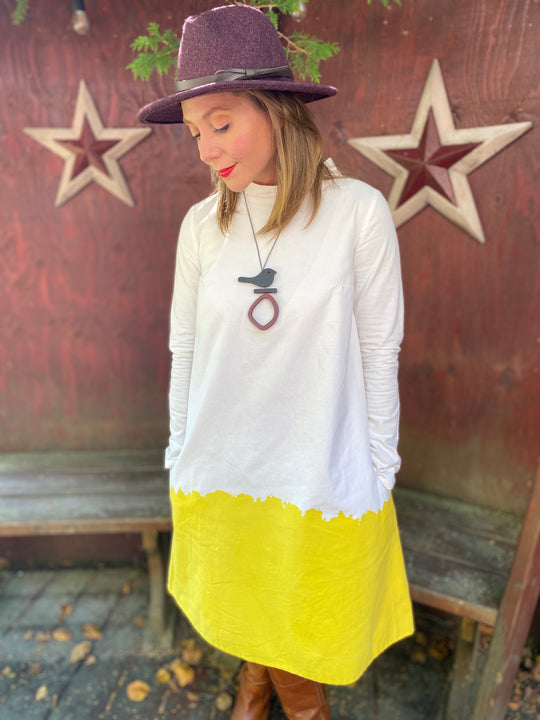 Bird On Hoop Necklace