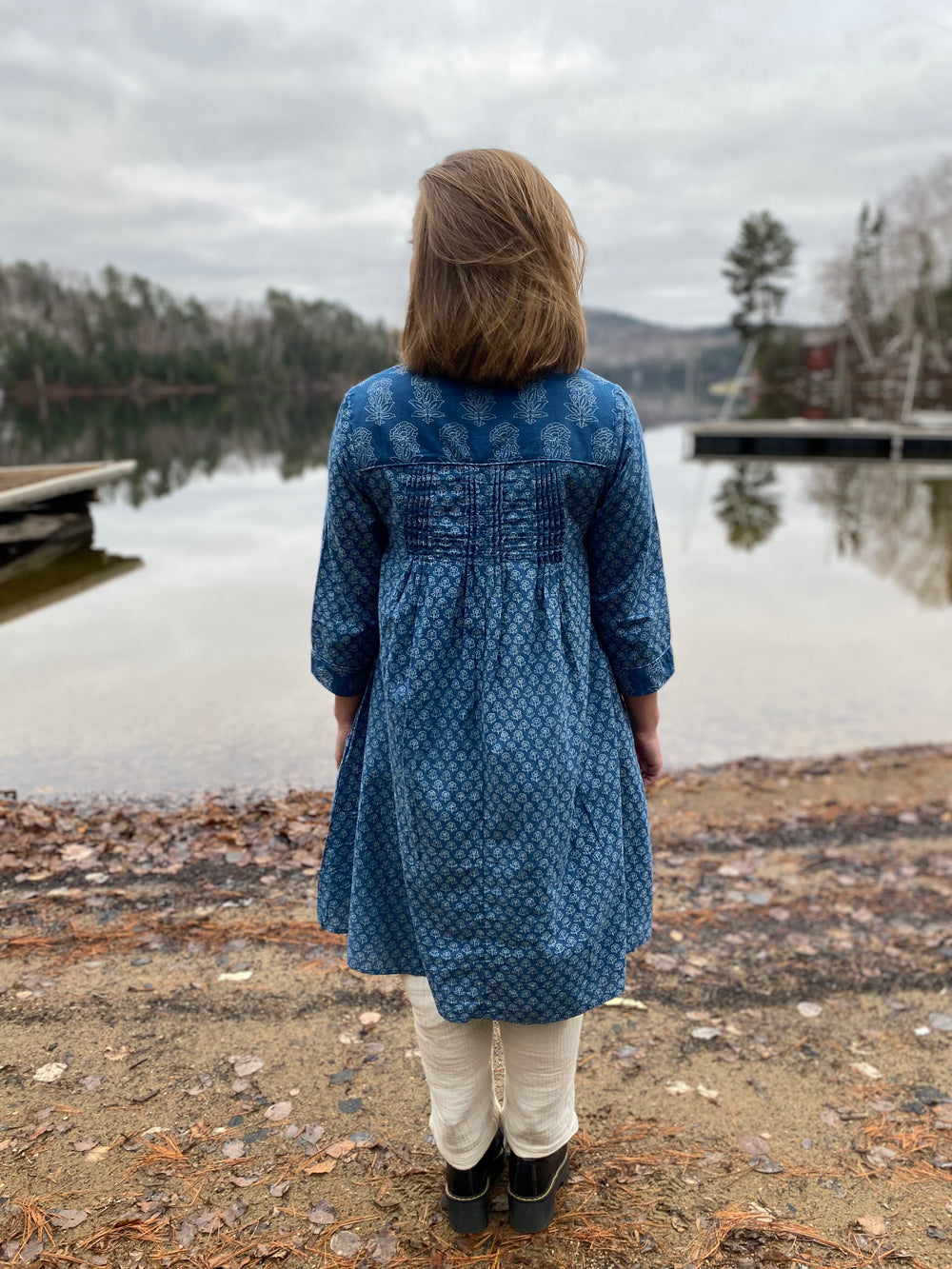 Indigo Posy Tunic