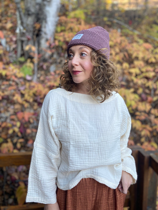 Alpaca Fisherman Hat - Dusty Rose