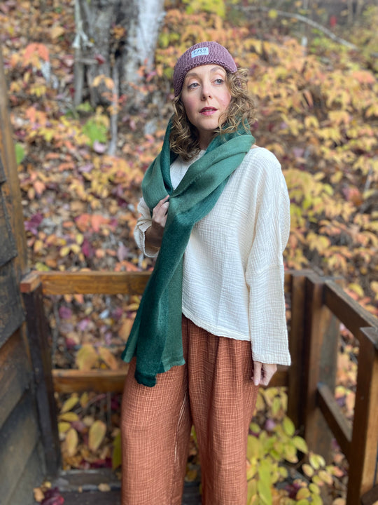 Alpaca Seamless Scarf - Hunter