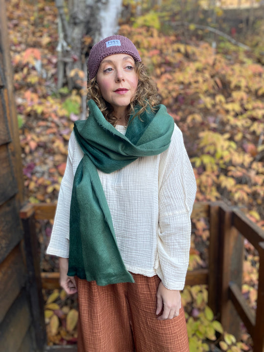 Alpaca Seamless Scarf - Hunter