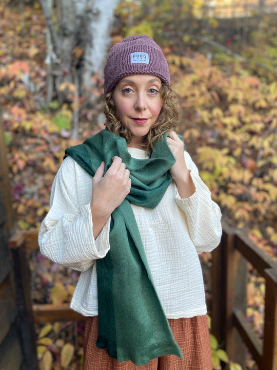 Alpaca Seamless Scarf - Hunter