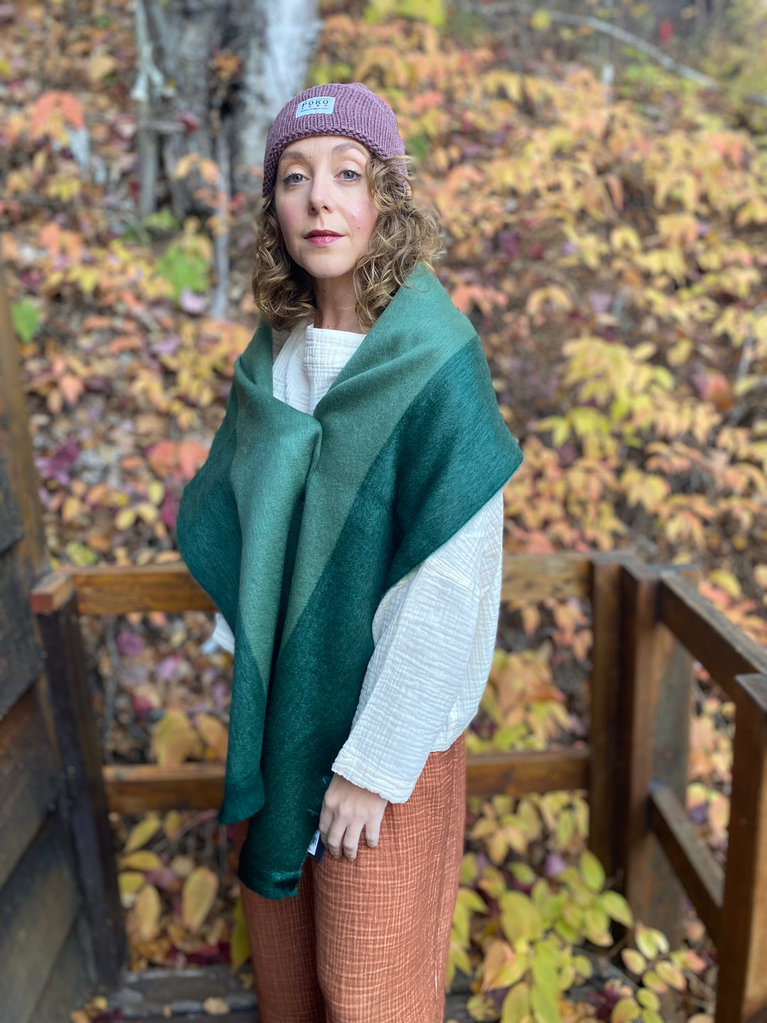 Alpaca Seamless Scarf - Hunter