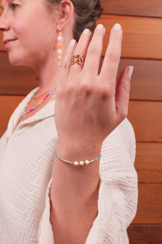 Triple Pearl Bracelet