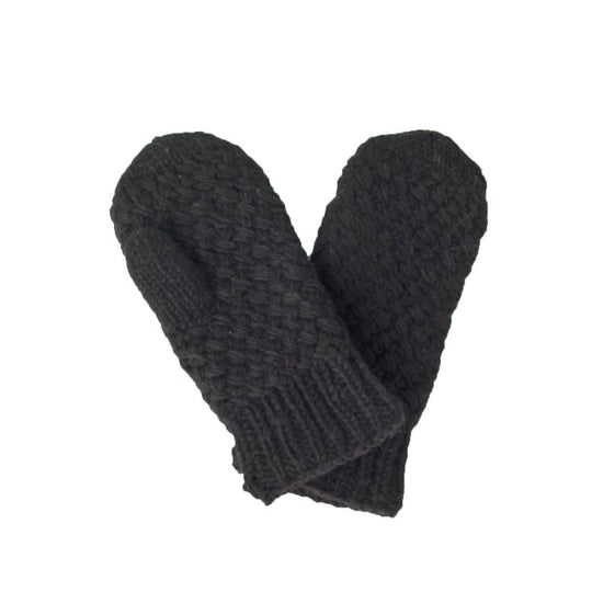Women's wool hand knit mittens