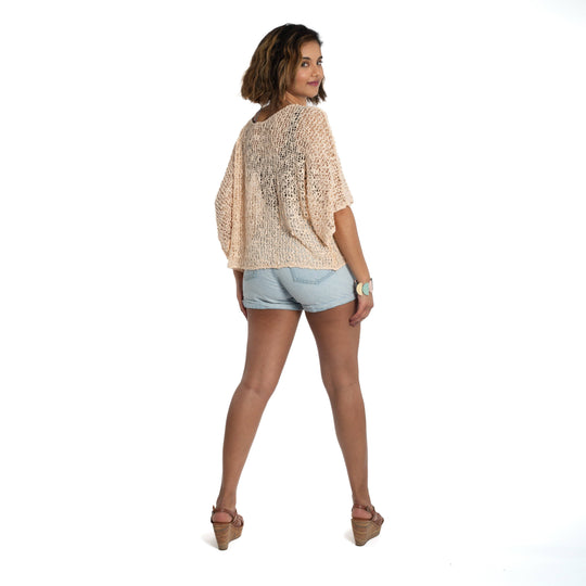 Short Sleeved Top - Cream