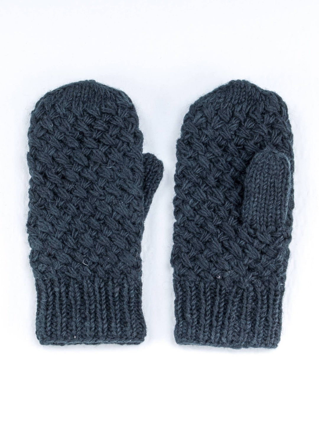 Women's wool hand knit mittens