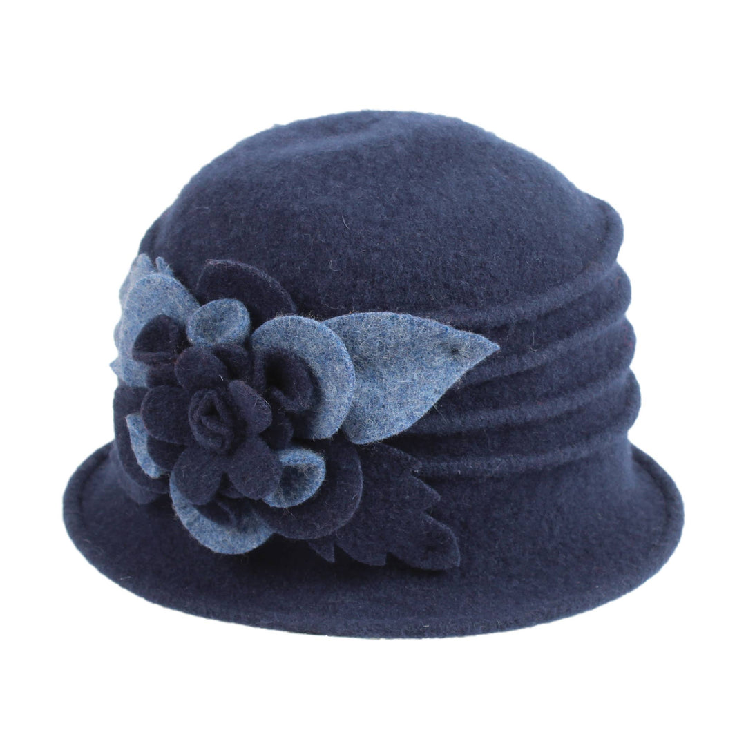 Boiled Wool Pleated Cap 7556 Hat Winter