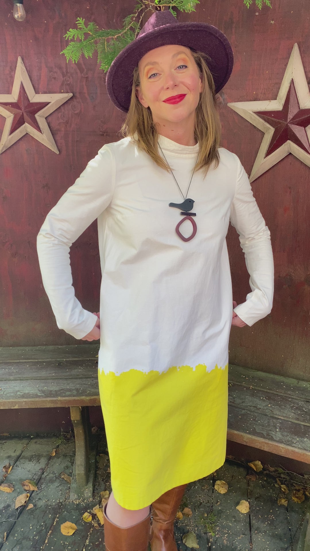 Bird On Hoop Necklace